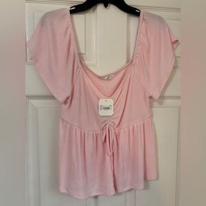 Altar’d State pink babydoll top XL NWT